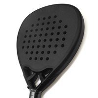 Raquette de padel en fibre de carbone 18K avec noyau en mousse EVA, logo personnalisé, compatible pickleball, design durable