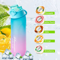 Nouvelle bouteille d'eau de 720 ml sans BPA en Tritan, avec parfum de fruits, pour boisson aromatisée, avec saveur de cola, bouteille d'eau avec parfum d'air