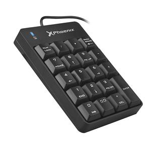 Clavier numérique - Clavier USB avec 19 touches, indicateur LED, noir, idéal pour faciliter les tâches numériques et améliorer la précision - Product Image 1