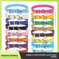 Collier pour animaux de compagnie (chien, chat) avec clochette, collier-écharpe DIY, en polyuréthane, style Instagram, vente en gros, cadeau, collier