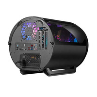 Châssis d'ordinateur Boîtier PC Bureau 240 Refroidi à l'eau M-ATX Châssis PC ITX Boîtier d'ordinateur avec ventilateurs RVB