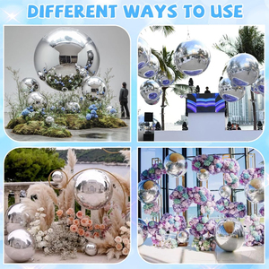 Boule disco géante gonflable imperméable et durable pour décoration extérieure de mariage et publicitaire Rouge/Bleu/Doré/<span class=keywords><strong>Vert</strong></span>/Noir - Product Image 6