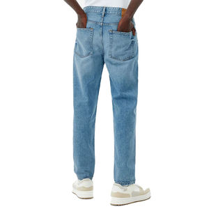 Jeans ajustados para hombre con logotipo personalizado, fabricantes de pantalones vaqueros 100% algodón, pantalones ajustados para mujer, jeans casuales para hombre de alta calidad - Product Image 4