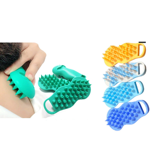 Brosse de massage en silicone pour shampoing, peigne à dents pointues pour le nettoyage du cuir chevelu, brosse de shampoing en silicone profonde pour filles - Product Image 2