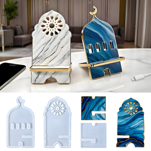 Moule en Résine de Silicone DM1235 Support Téléphone Style Moyen-Oriental DIY Support Mobile Moules Époxy pour Décoration de Bureau - Product Image 1