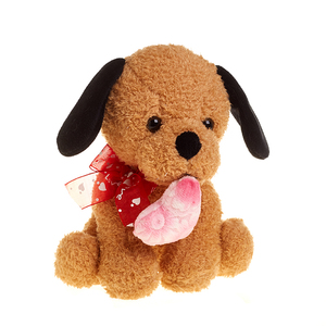 Couette de jouet pour <span class=keywords><strong>chien</strong></span> en peluche coeur <span class=keywords><strong>rose</strong></span> personnalisé de haute qualité avec remplissage en coton PP pour la Saint-Valentin - Product Image 2