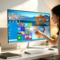 Ordinateur de bureau gaming PC en promotion, 8 Go/16 Go de mémoire, SSD 1 To, écran tactile, ordinateur portable tout-en-un