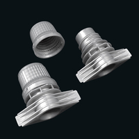 Vente en gros de becs verseurs et bouchons en plastique PE de 15 mm, anti-fuite, pour l'emballage de produits chimiques, industriels et de détergents pour lessive