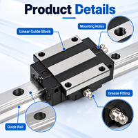 Rails de guidage linéaires CNC robustes en acier inoxydable à longue durée de vie, anti-rouille, pour environnements humides, de type Y&X ou OEM