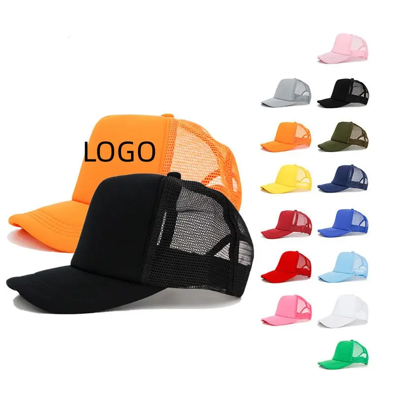 kundenspezifisches drucklogo trucker-caps mütze passende stickerei hohe qualität weiß netz schaumstoff richardson 112 gorras trucker-hüte