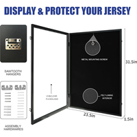 Cadre de présentation pour maillot de sport, boîte à ombre verrouillable pour présenter des vêtements de sport, cadre de présentation pour t-shirt, cadre de présentation pour maillot