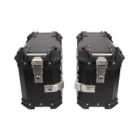 Boîte de rangement latérale/arrière pour moto en alliage d'aluminium 35L - Étanche, antirouille, personnalisable - Garantie 1 an