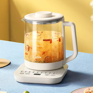 Pentola digitale intelligente per la salute da 1,5 litri in vetro borosilicato alto bollitore elettrico per tenere in caldo <span class=keywords><strong>teiera</strong></span> <span class=keywords><strong>con</strong></span> <span class=keywords><strong>infusore</strong></span> per il tè - Product Image 1