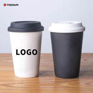 Agua leche Oficina uso blanco negro colorido diseño personalizado porcelana cerámica taza de café con cubierta de silicona - Product Image 1