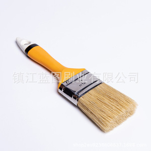 Brocha Plana para Pintar de 22 mm con Cerdas de Cerdo y Mango Naranja para Uso Doméstico - Product Image 4