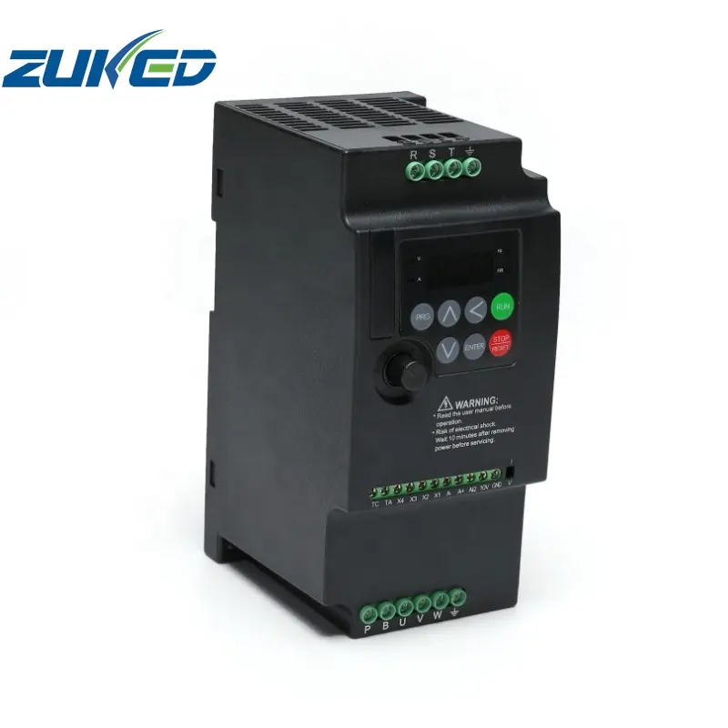 ZUKED VFD HE200 serisi 1.5kw 2.2kw 3.7kw 5.5kw Vfd sürücü üç fazlı 380v invertör dönüştürücü değişken frekans sürücüsü