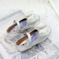 Vente en gros de nouvelles chaussures mignonnes de haute qualité pour filles de 12 ans baskets plates de princesse en or rose avec nœud de dessin animé produits populaires aux États-Unis