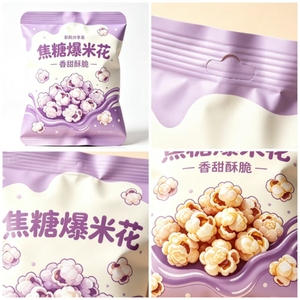 Bolsa <span class=keywords><strong>de</strong></span> Plástico para <span class=keywords><strong>Palomitas</strong></span> <span class=keywords><strong>de</strong></span> Maíz con Sellado Trasero, Impresión por Grabado Personalizada, Resistente a la Humedad, Grado Alimenticio, MOQ Bajo, Soporte Gratuito - Product Image 3
