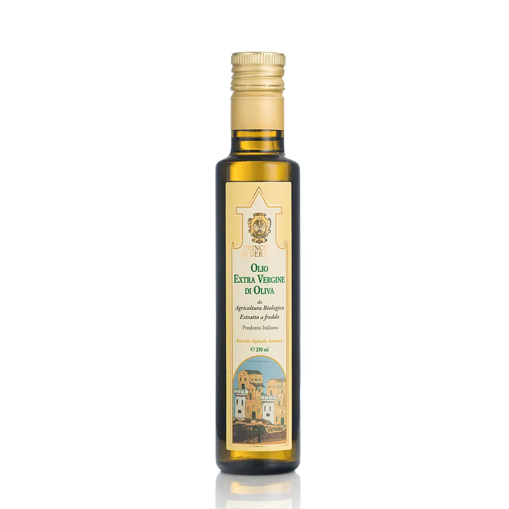 Aceite de Oliva de baja acidez prensado en frío de estilo mediterráneo Premium italiano con cultivo orgánico