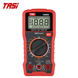 Multímetro Digital TASI TA800A, 600V AC/DC, Medición de Voltaje, Corriente y Resistencia, Retención de Datos, Prueba de Continuidad Manual, Uso Industrial - Product Image 2