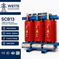 Weite Power Engineering Trafo Distribusi Daya Khusus Tiga Fasa Tipe Kering 30-1600kVA 10/11/35kv Model SCB10-SCB18