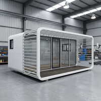 Cabine Apple préfabriquée extérieure respirante, bureau modulaire personnalisé, appartement, salle de bain, cuisine, hôtel de luxe en conteneurs d'acier