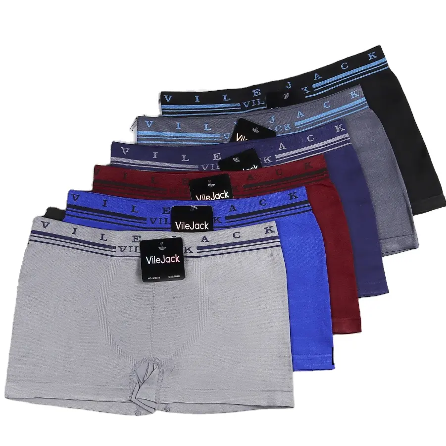 Cuecas boxer para homens, cuecas respiráveis sem costura para homens