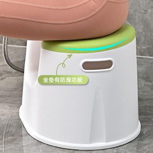 Tabouret de salle de bain épaissi pour adultes avec siège antidérapant pour femmes enceintes et personnes âgées, en matériau PPTPE - Product Image 1