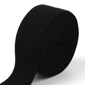 Tùy Chỉnh Màu Đen <span class=keywords><strong>1</strong></span>.5 Inch <span class=keywords><strong>2</strong></span> Inch Nylon Độ Đàn Hồi Cao Ban Nhạc Đàn Hồi Cho Đồ Lót - Product Image 1