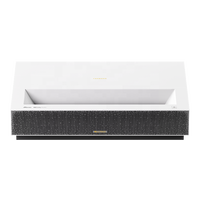 Téléviseur laser Fengmi C3 4K UST avec projecteur DLP 400 nits de luminosité, 40 ms de latence pour jeux, projecteur portable pour cinéma maison 3D avec fonctionnalités Wi-Fi
