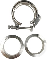 Nouveau kit de colliers de serrage V-Band 3 pouces mâle-femelle à déconnexion rapide pour échappement, collecteur turbo, intercooler, silencieux