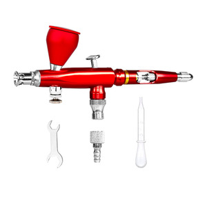 Aérographe M180 à alimentation par gravité 0,3-0,5 mm, double action, vitesse réglable, pour peinture artistique et modélisme - Product Image 2