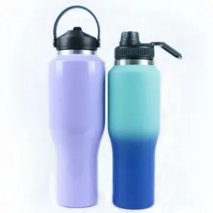 32/40 oz Wassersflasche doppelwandig Edelstahl Thermoskanne Automaschine neue Produkte Vakuumflasche mit Griff