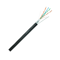 Câble réseau LAN Cat5e FTP HI LINK à faible perte, 4 paires, 24AWG, 305m, connecteur RJ45, gaine PVC, conducteur en cuivre nu, 100 Ohm, garantie 3 ans