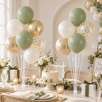 Support de ballons imprimé pour mariage, support de table transparent pour ballons, kit de support pour bouquet de ballons pour décoration de fête d'anniversaire