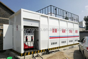 Réservoir Fabricant <span class=keywords><strong>20FT</strong></span> Conteneur 20 Cube Réservoir en acier au carbone à paroi unique Station d'essence mobile avec pompe Distributeur à deux buses - Product Image 4