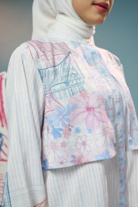 Blusa Vintage Personalizada de Alta Calidad para Mujer, Blusa Holgada de Algodón Sólido con Cuello Alto, Camisa Urbana con Bordado para Primavera - Product Image 5