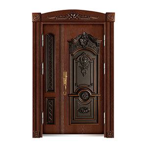 Puerta de seguridad delantera de acero, puerta de Exterior moderna de alta gama, excelente, resistente al agua - Product Image 1