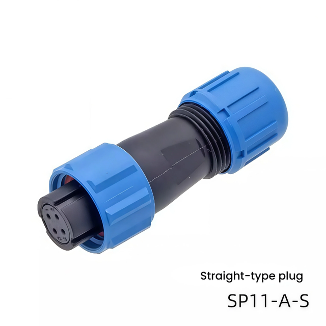 SP11 Waterproof Industrial Aviation Plug Socket 2/3 Pin 4/5 Pin SP1112 Docking Circular Connector IP67/IP68 Plastic Housing