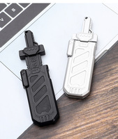 Pedang Gergaji Logam Warhammer 40k, Pedang Mini EDC, Mainan Penghilang Stres untuk Dewasa, Koleksi Mini, Hadiah