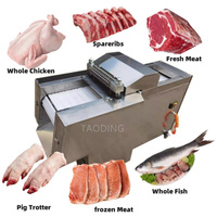 Machine à Découper la Viande Multifonctionnelle en Dés, Découpeuse Automatique de Poulet et de Bœuf, Trancheuse Commerciale