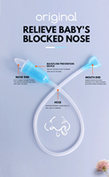 Aspirateur nasal pour bébé - Nettoyeur de nez en silicone pour éliminer les mucosités
