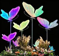 Nouvelle Décoration Romantique de Mariage : Pendentif Papillon Magique Coloré en Fer de Haute Qualité pour Allée de Mariage