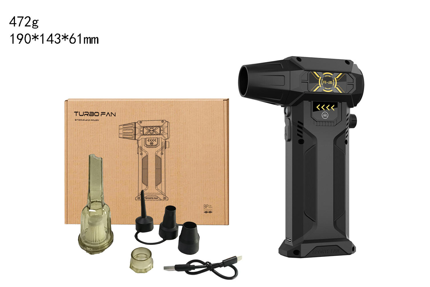 Fan + full set of accessories