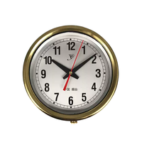 IMPA 370204 Chronomètre marin à quartz, horloge de navigation nautique en laiton, compteur de temps pour navire