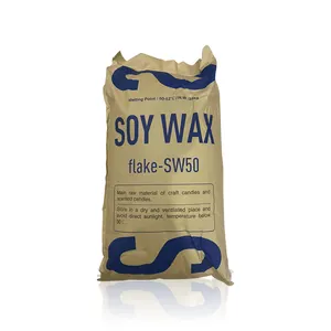 Wholesale Natural Premium Organic Soya Wax Make Candles Premium Bulk Soy Wax Flakes with Packaging