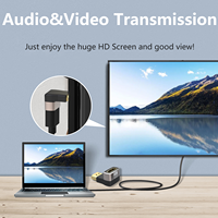 Adaptateur HDMI 90 degrés à angle droit vers le haut adaptateur mâle vers femelle 8K HDR HD Compatible avec ordinateur portable UHD TV moniteur PS5 PS4
