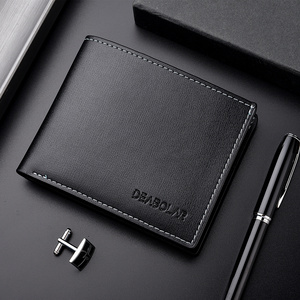 Nuovo <span class=keywords><strong>Portafoglio</strong></span> Corto da <span class=keywords><strong>Uomo</strong></span> in <span class=keywords><strong>Pelle</strong></span> PU <span class=keywords><strong>di</strong></span> Alta Qualità, Impermeabile, con Molteplici Scomparti per Carte e Fodera in Poliestere, Stile Business Casual - Product Image 2