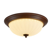 Plafonnier de style américain, lampe de chambre simple rétro, style campagnard français, support de lampe rond E27, lampe pour chambre principale, bureau