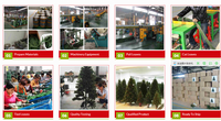 Sapin de Noël réaliste en PE et PVC écologique de luxe, grand modèle, facile à monter, de 1,5m à 3m, avec support doré